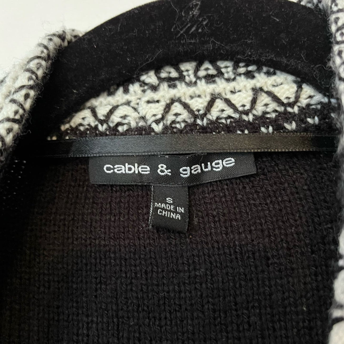 Cable & Gauge Open Front Cardigan - Size S