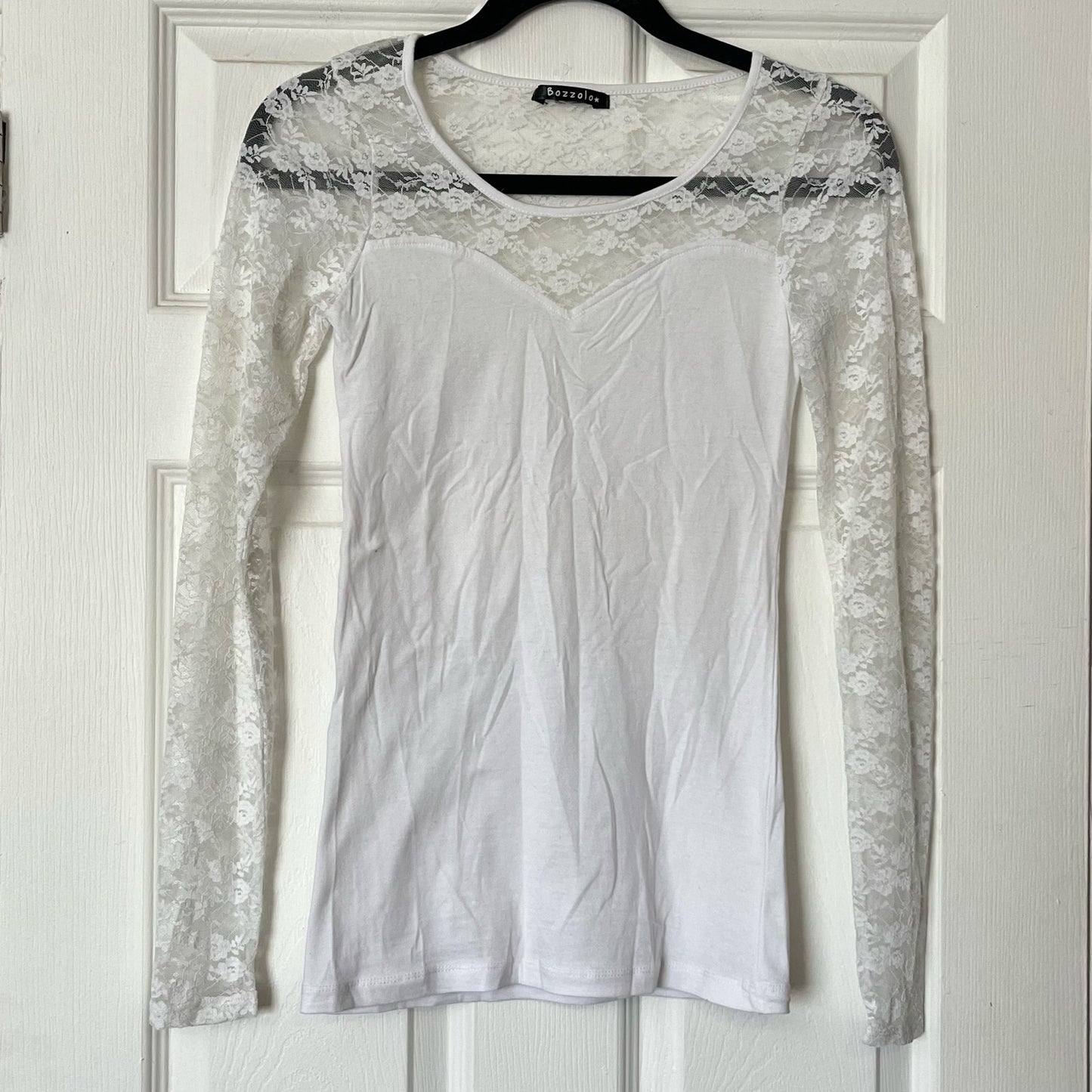 Bozzolo Lace-Sleeve Top - Size UNKNOWN