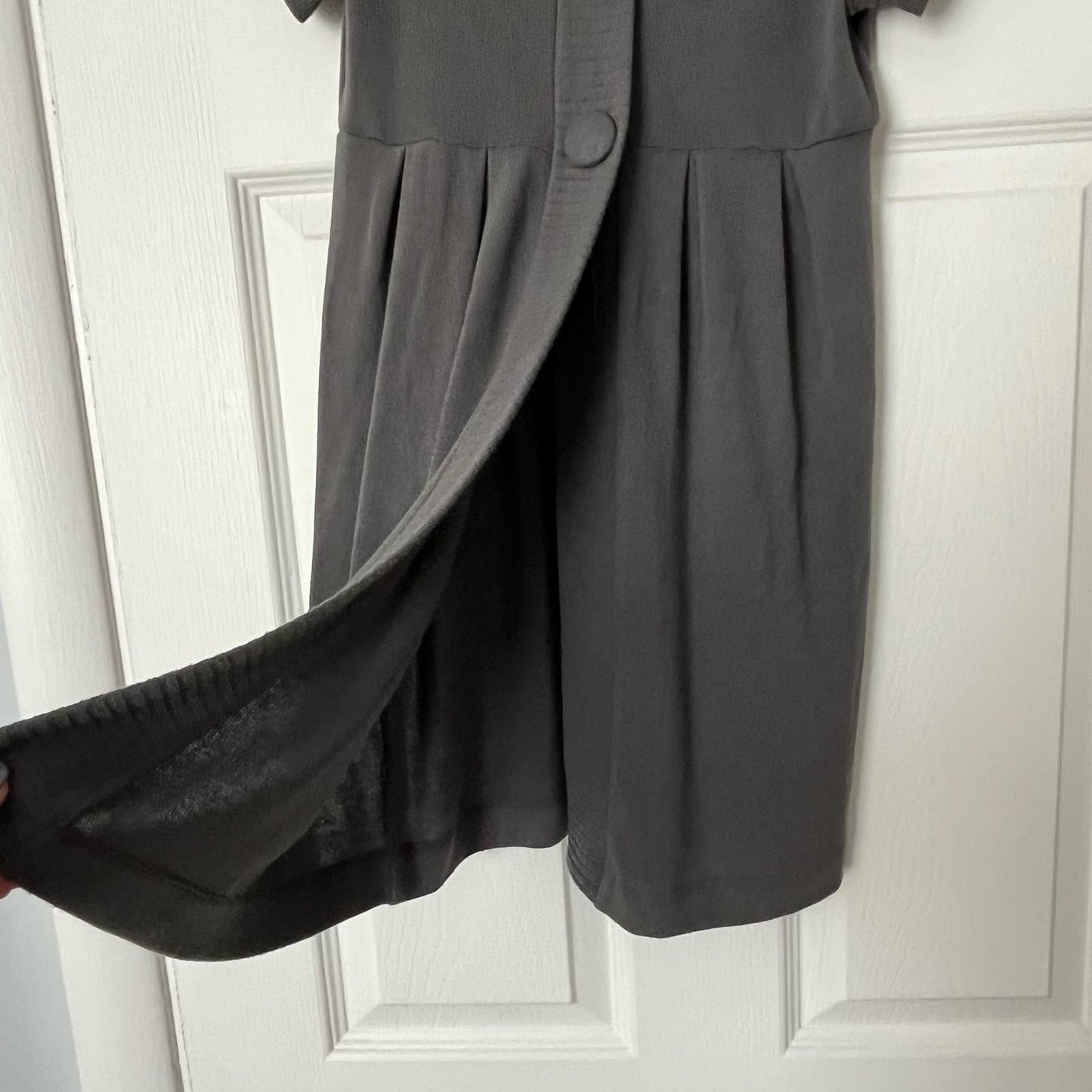 Ligali Button-Front Flyaway Hooded Sweater - Size M