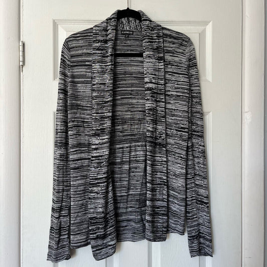 Express Space Dyed Open Front Cardigan - Size M