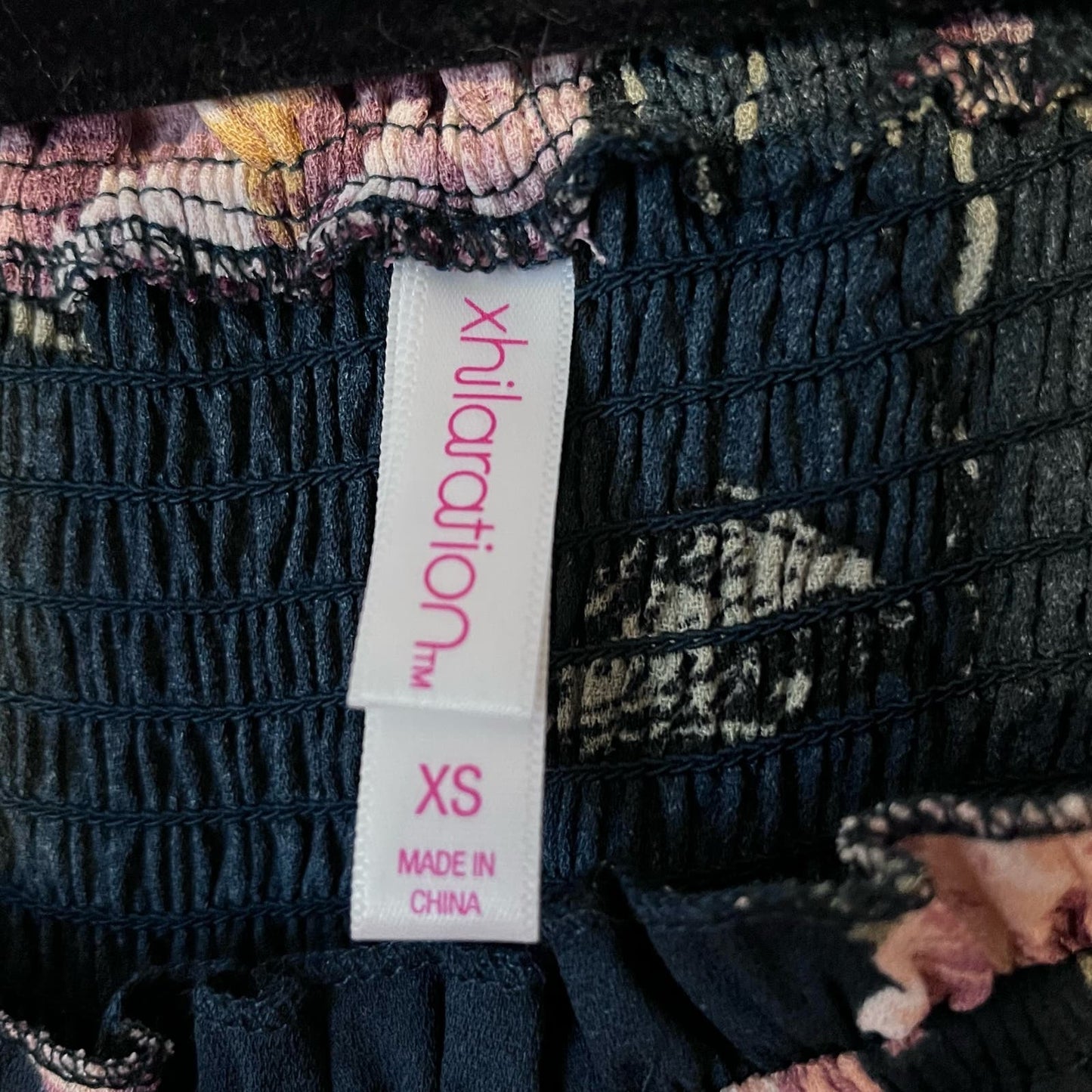Xhilaration Smocked Long Sleeve Dress - Size XS