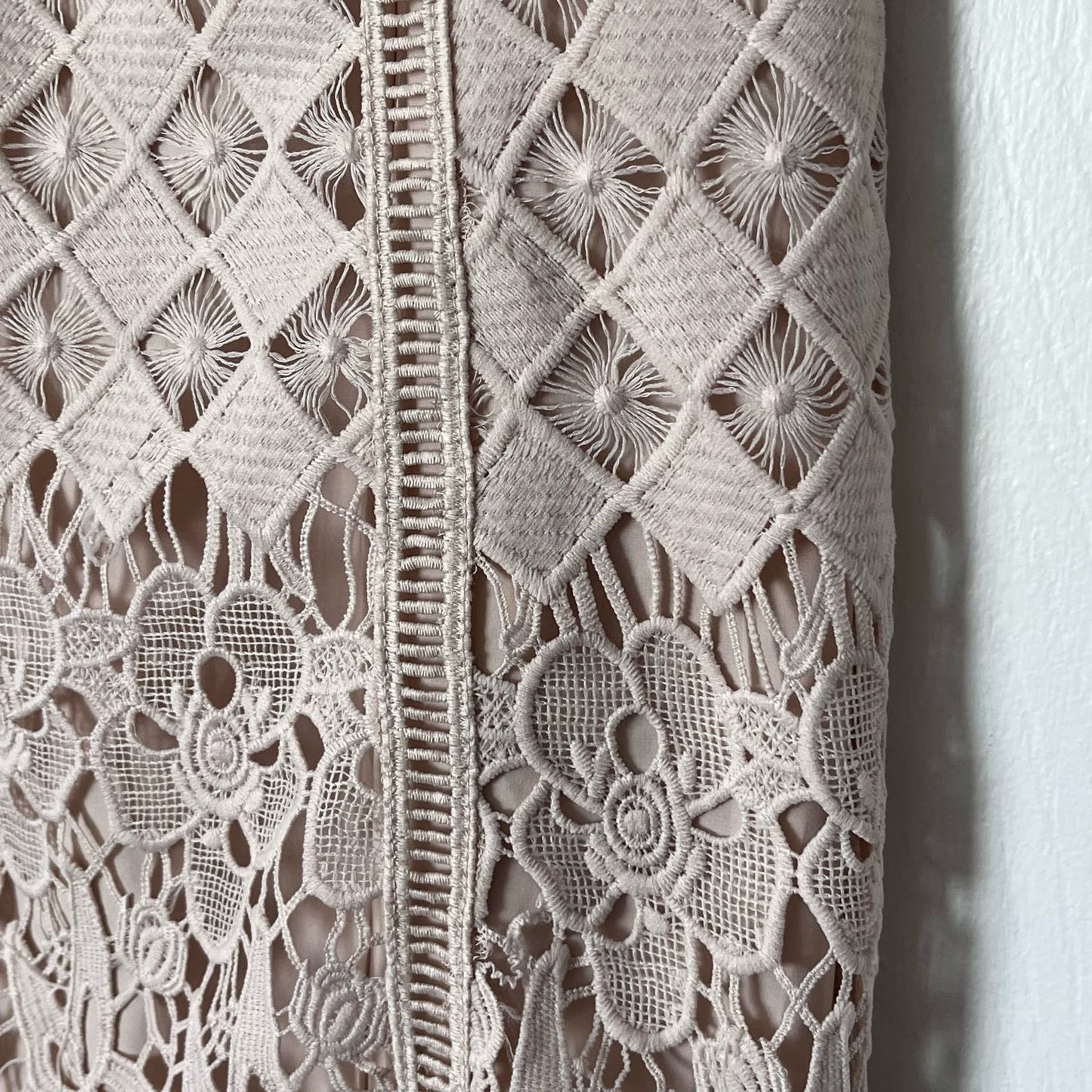 Allison New York Crochet Overlay Dress - Size S - NWT