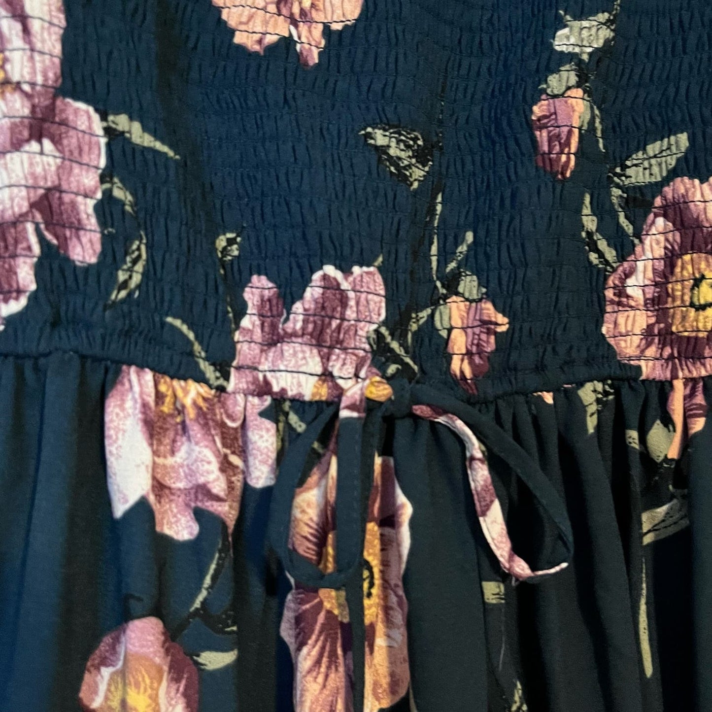 Xhilaration Smocked Long Sleeve Dress - Size XS