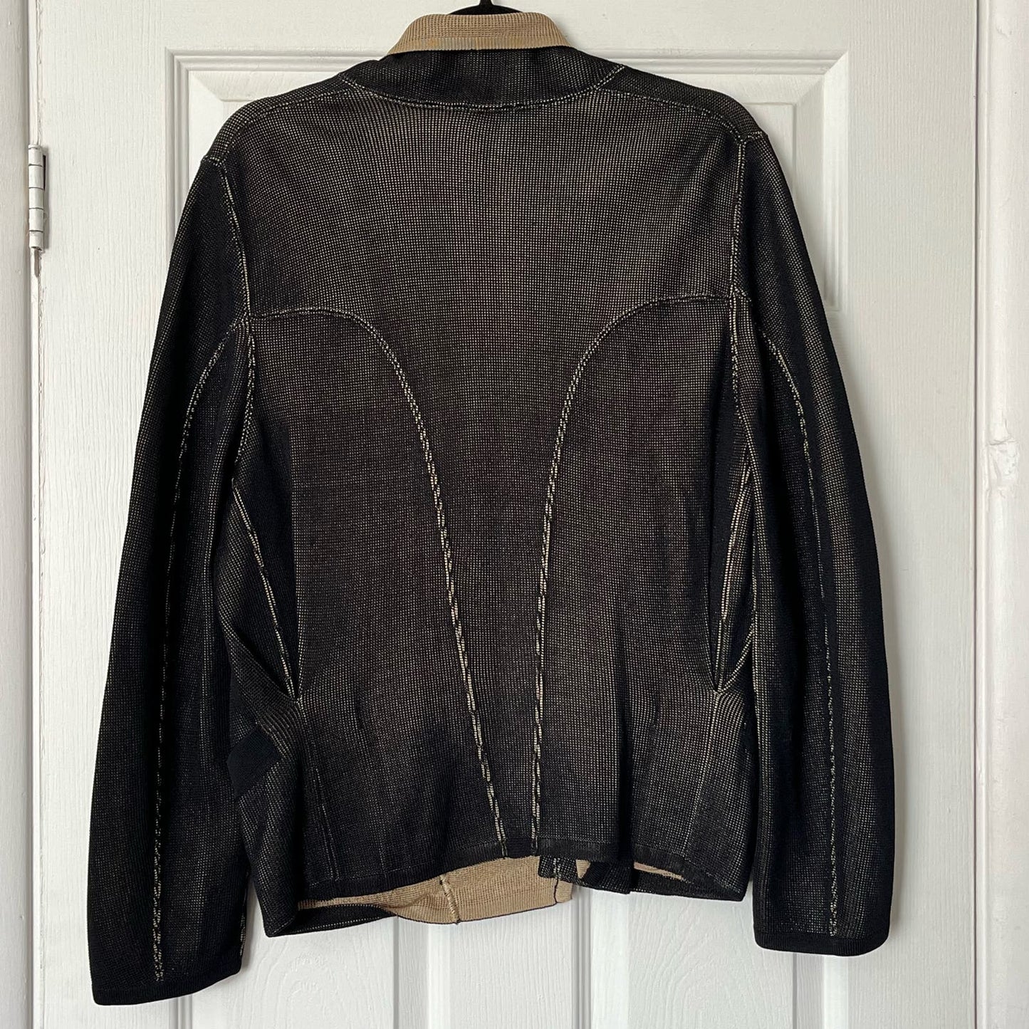 [No Label] Deep V Single Button Cardigan - SIZE UNKNOWN