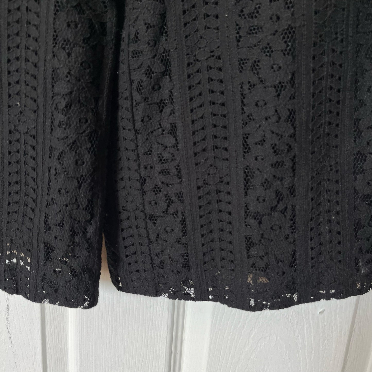 Minkpink Lace Overlay Cropped Leg Jumpsuit - Size M