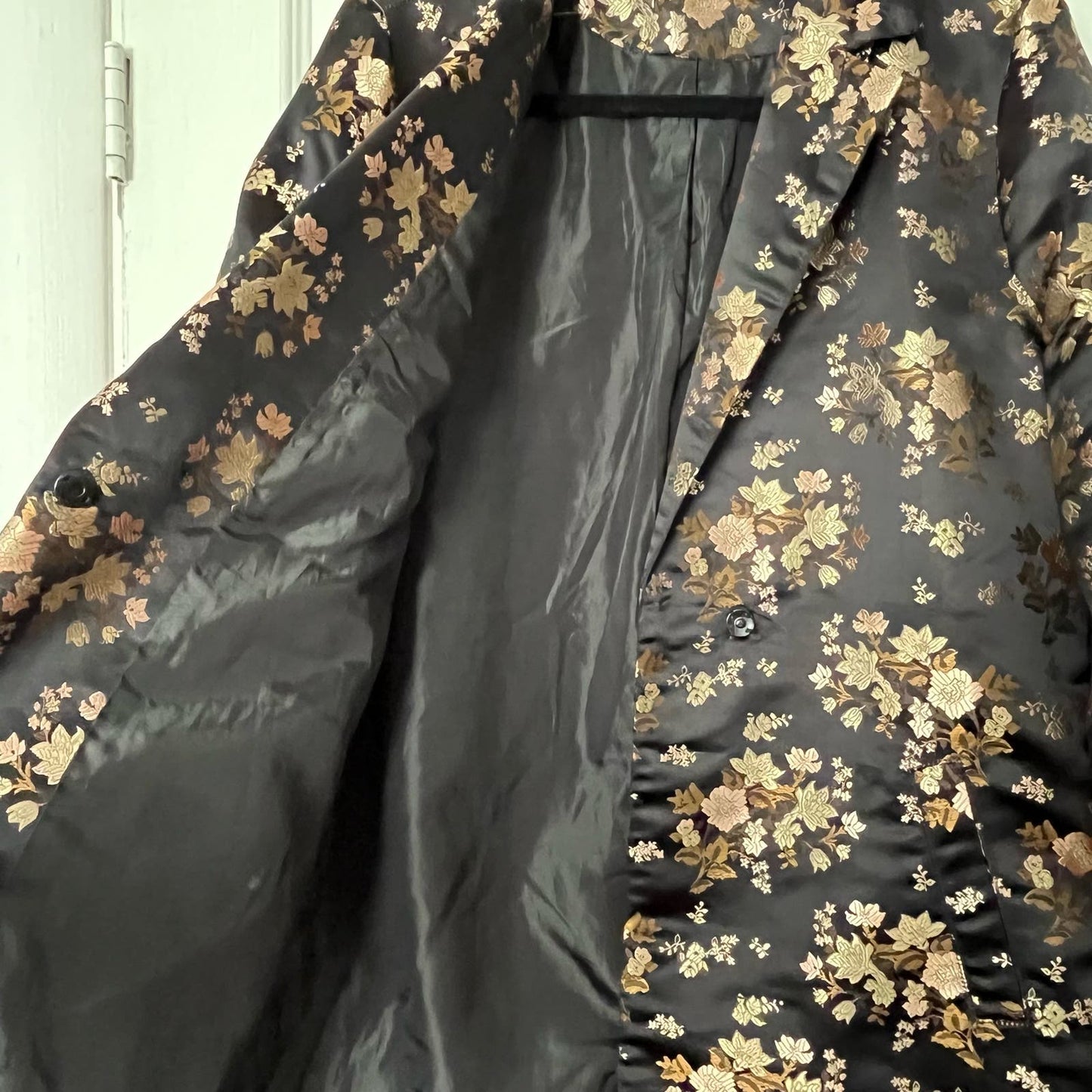 [No Label] Jacquard Style Long Line Jacket - Size UNKNOWN