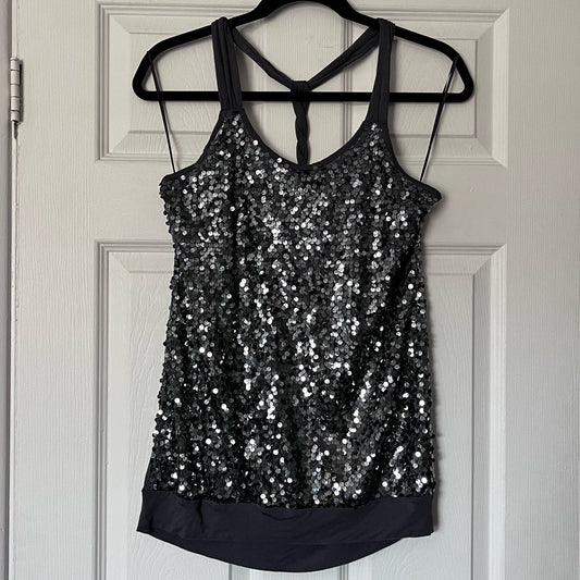 Express Charcoal Pailette Tank Top - Size S