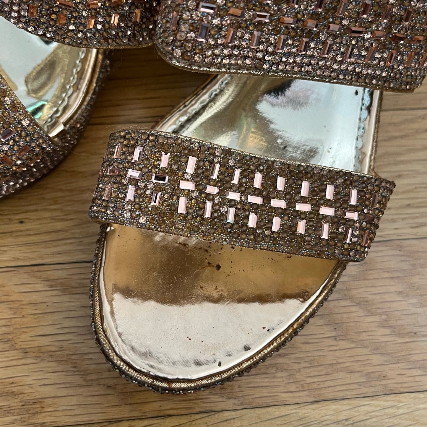 Dodo Gold Platform Wedges - Size 6.5