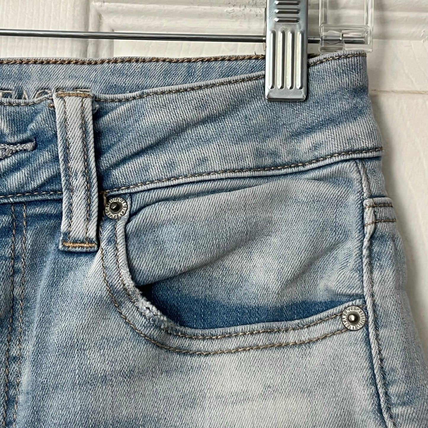 American Eagle Outfitters Next Level Stretch Cuffed Denim Shorts - Size 8