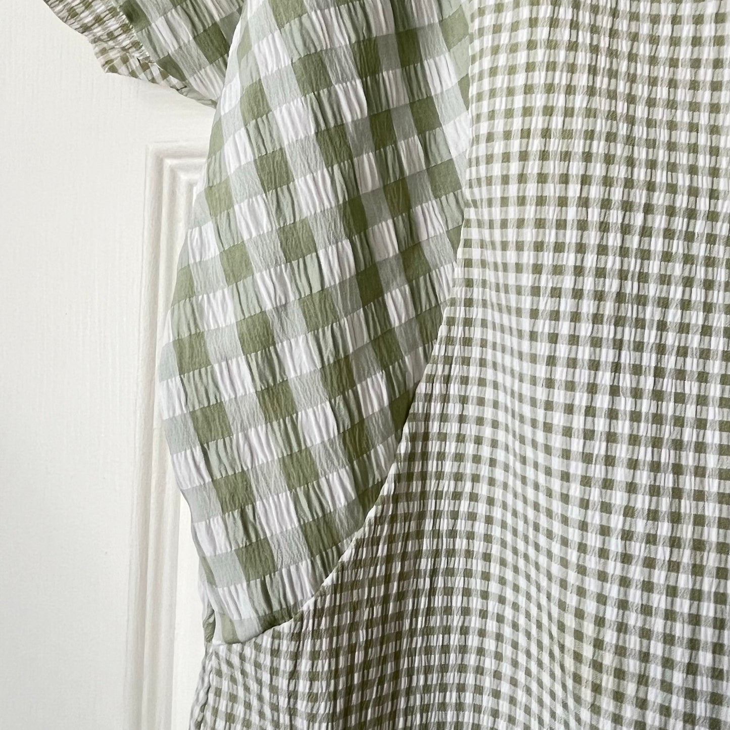 Checkered Patchwork Top - Size UNKNOWN