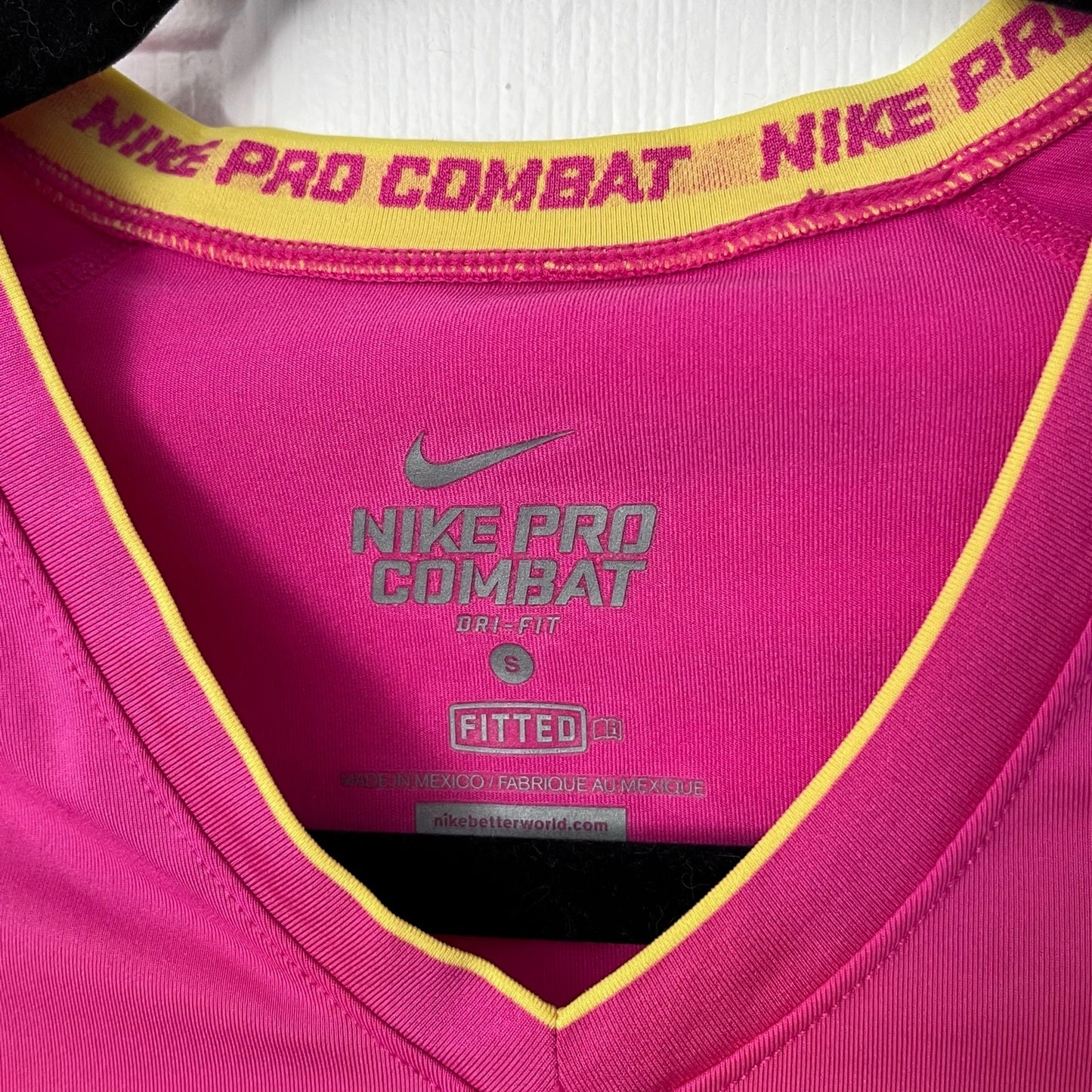 Nike Pro Combat Dri-Fit V-Neck Tee - Size S