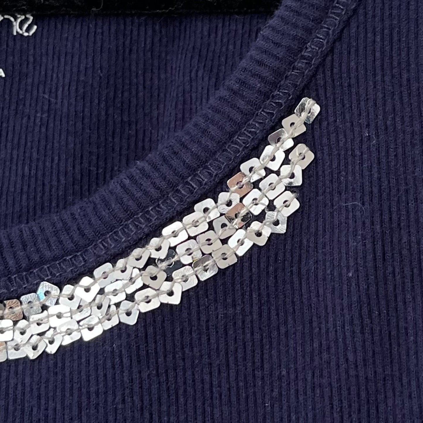 New York & Company Sequin Accent Tank - Size S