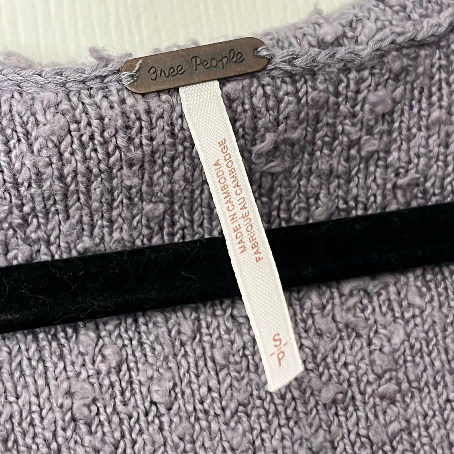 Free People Textured Henley Knit Hoodie Sweater - Size S