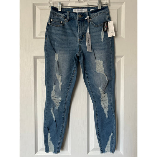 Indigo Rein Distressed Skinny Jeans - Size 5 - NWT