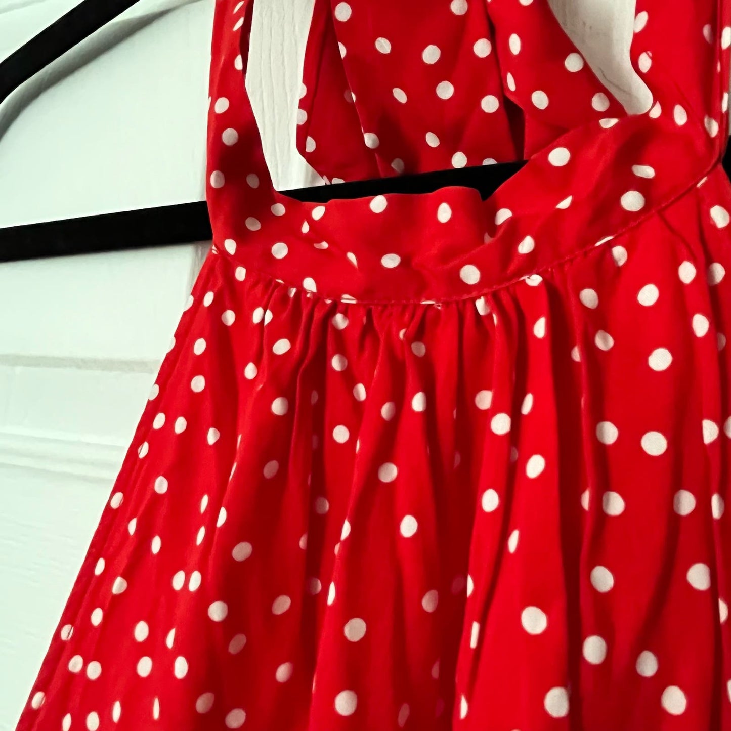 Prettygarden Polka Dot Halter Midi Dress - Size S