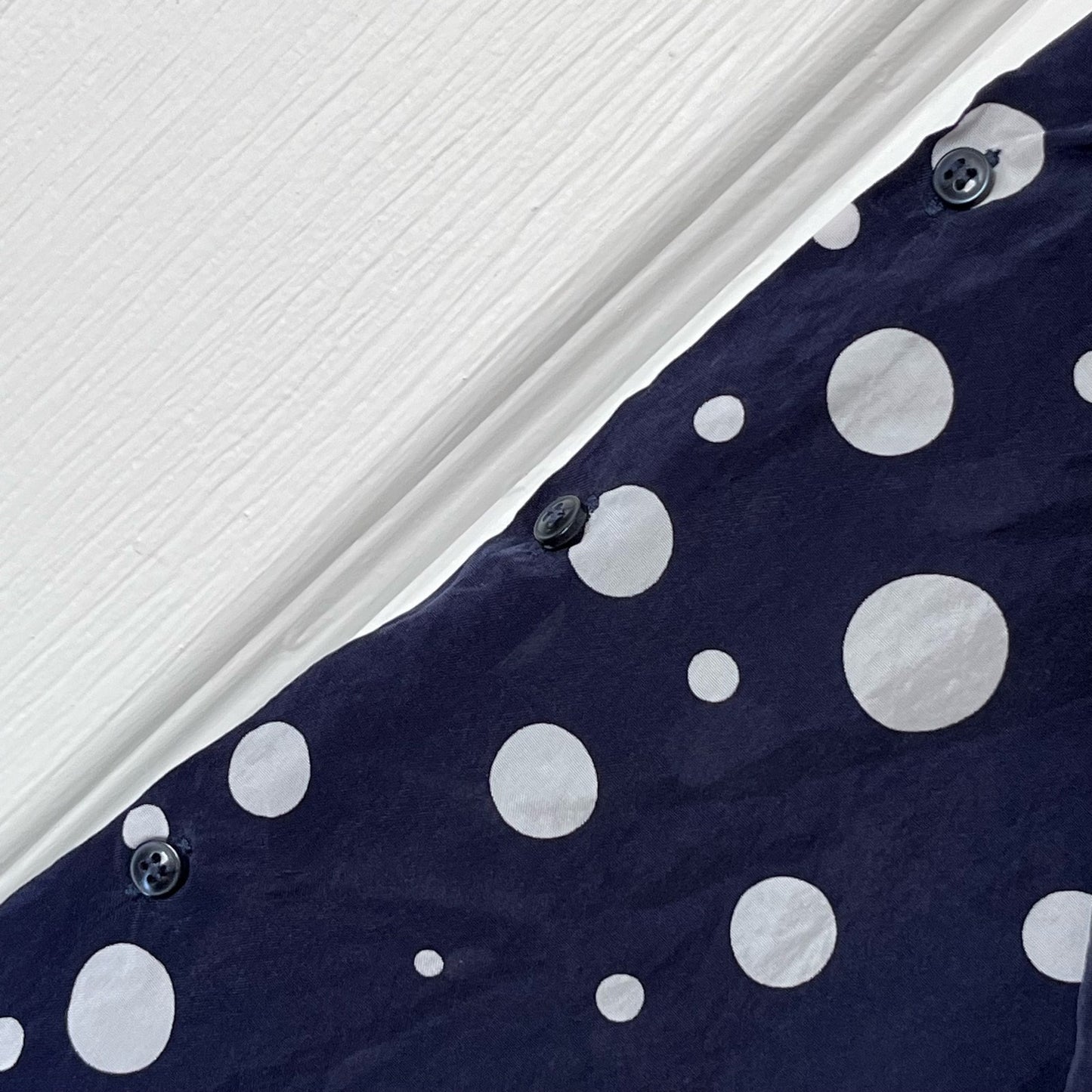 Zara Trafaluc Button-Down Polka Dot Shirt Dress - Size S