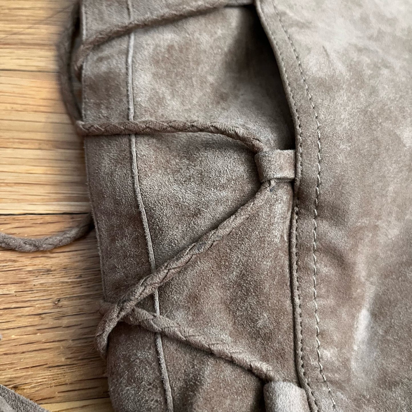 Joie Knee High Suede Lace-Back Stiletto Boots - Size 37