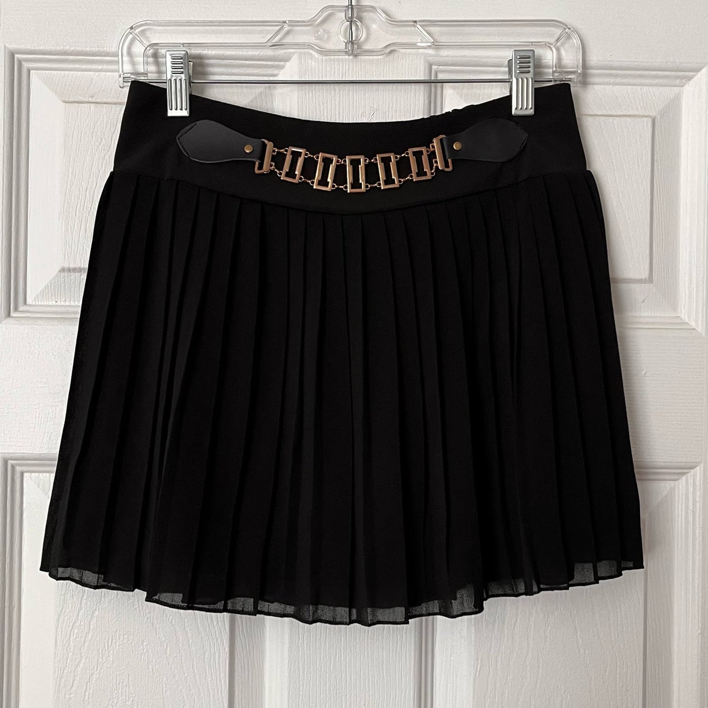 Black Pleated Skirt - Size XXL
