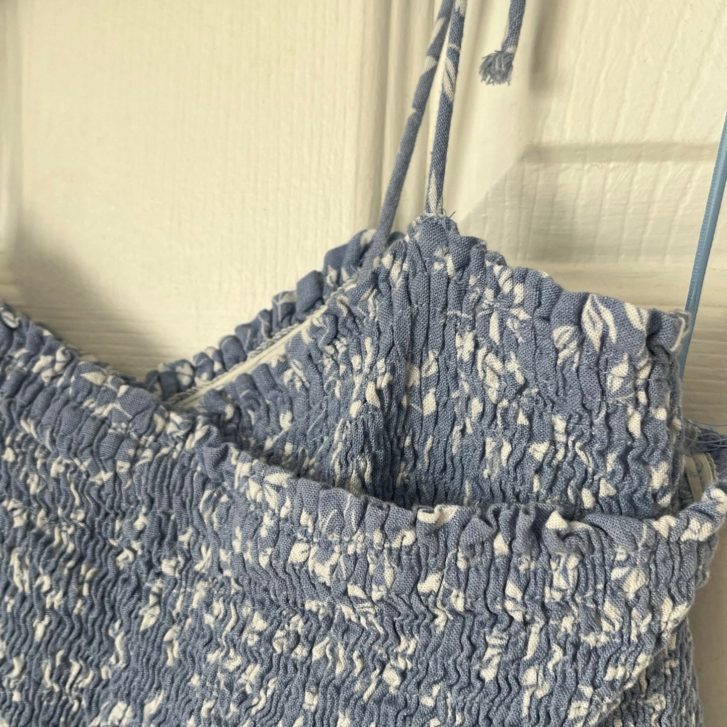 Endless Blu Ruched Bandeau Top - Size L