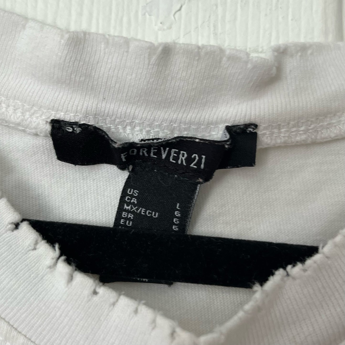 Forever 21 Distressed Tourist Tee - Size L