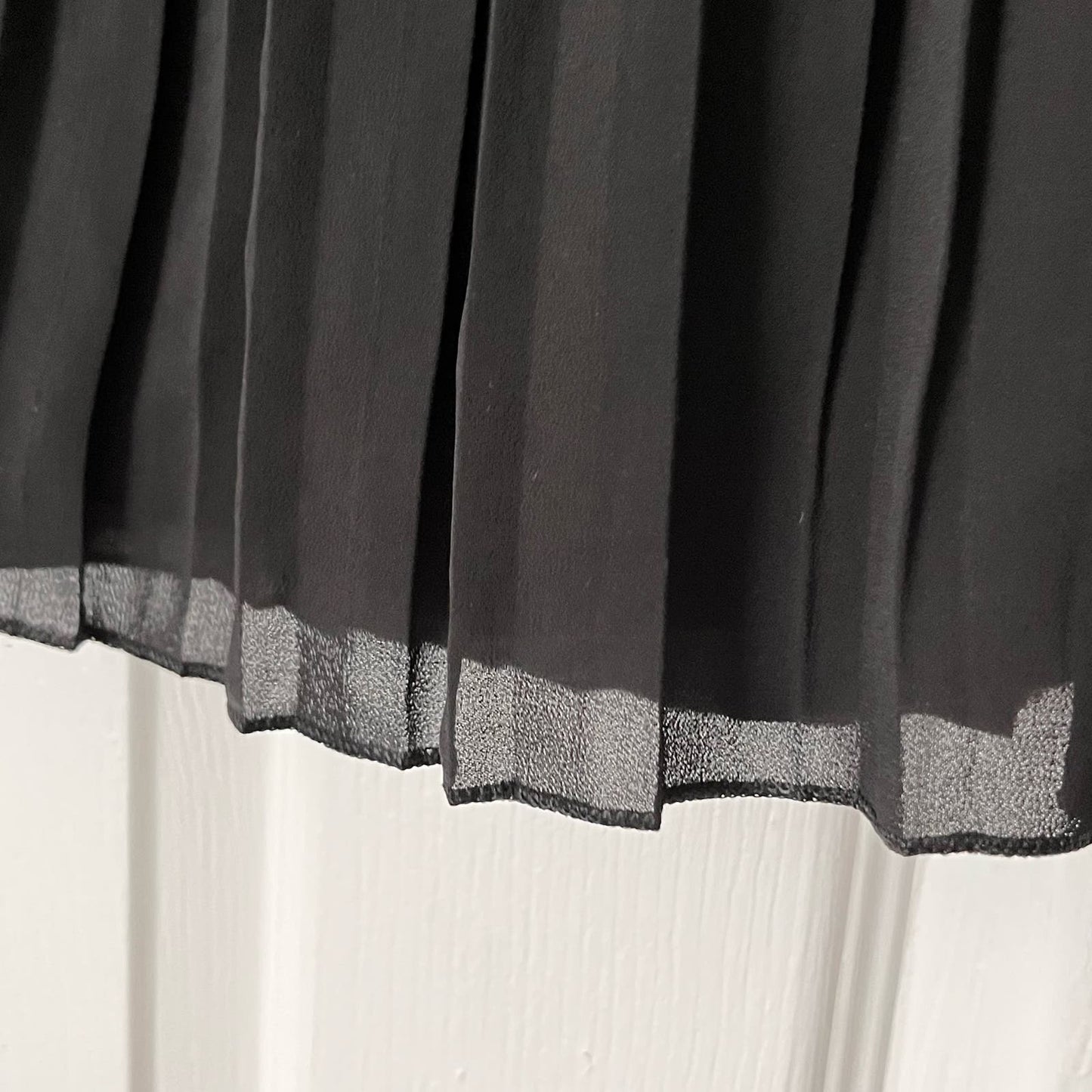 Black Pleated Skirt - Size XXL