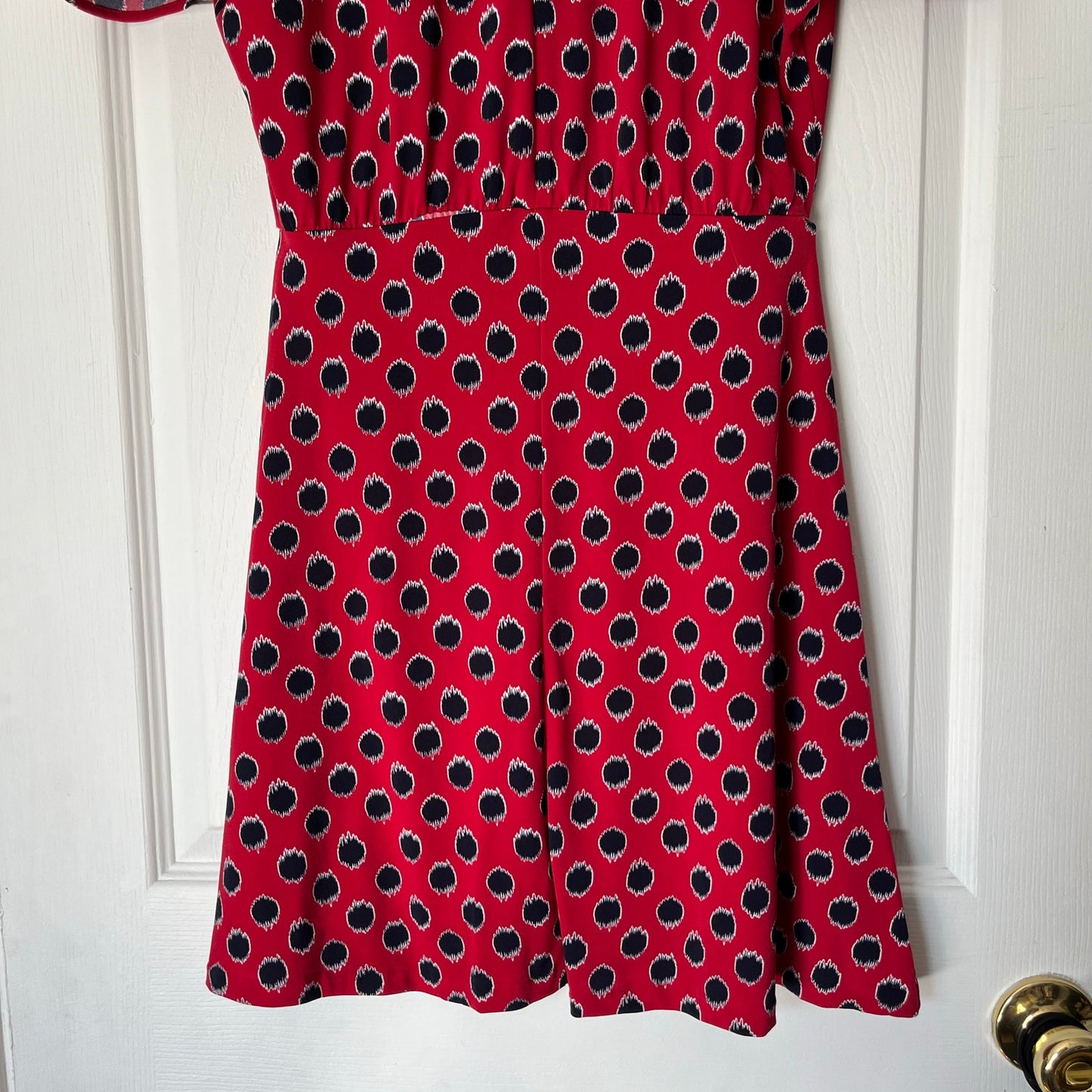 MNG Basics Dolman Sleeve Polka Dot Dress - Size S