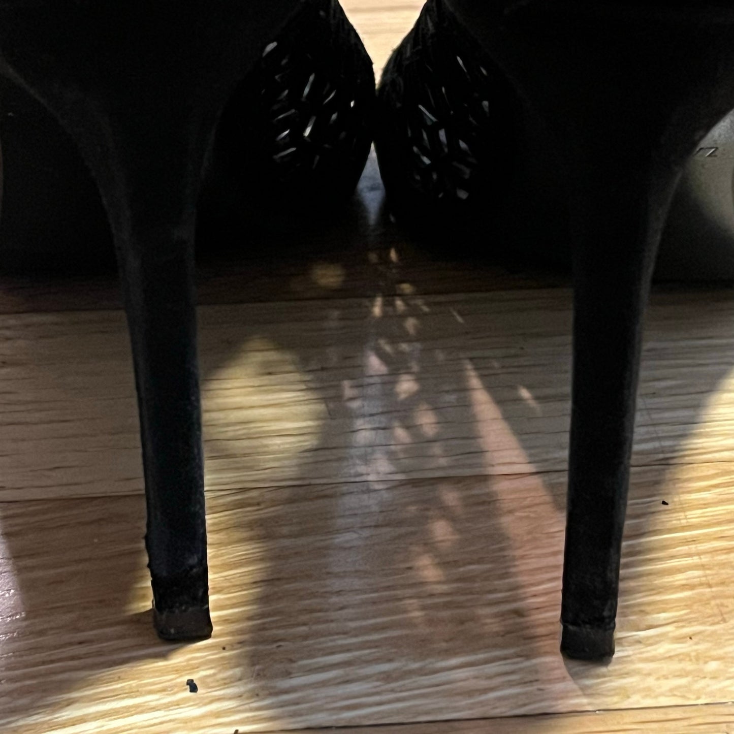 Zara Basic Laser Cut Peep-Toe Lace-Up Heels - Size 40