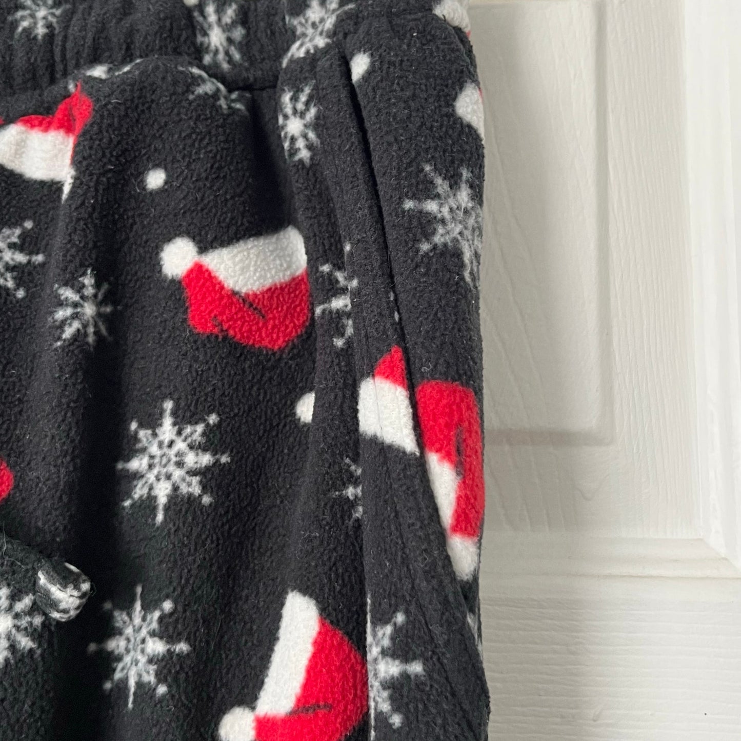 Club Room Santa Hat Print Fleece Pants - Size M