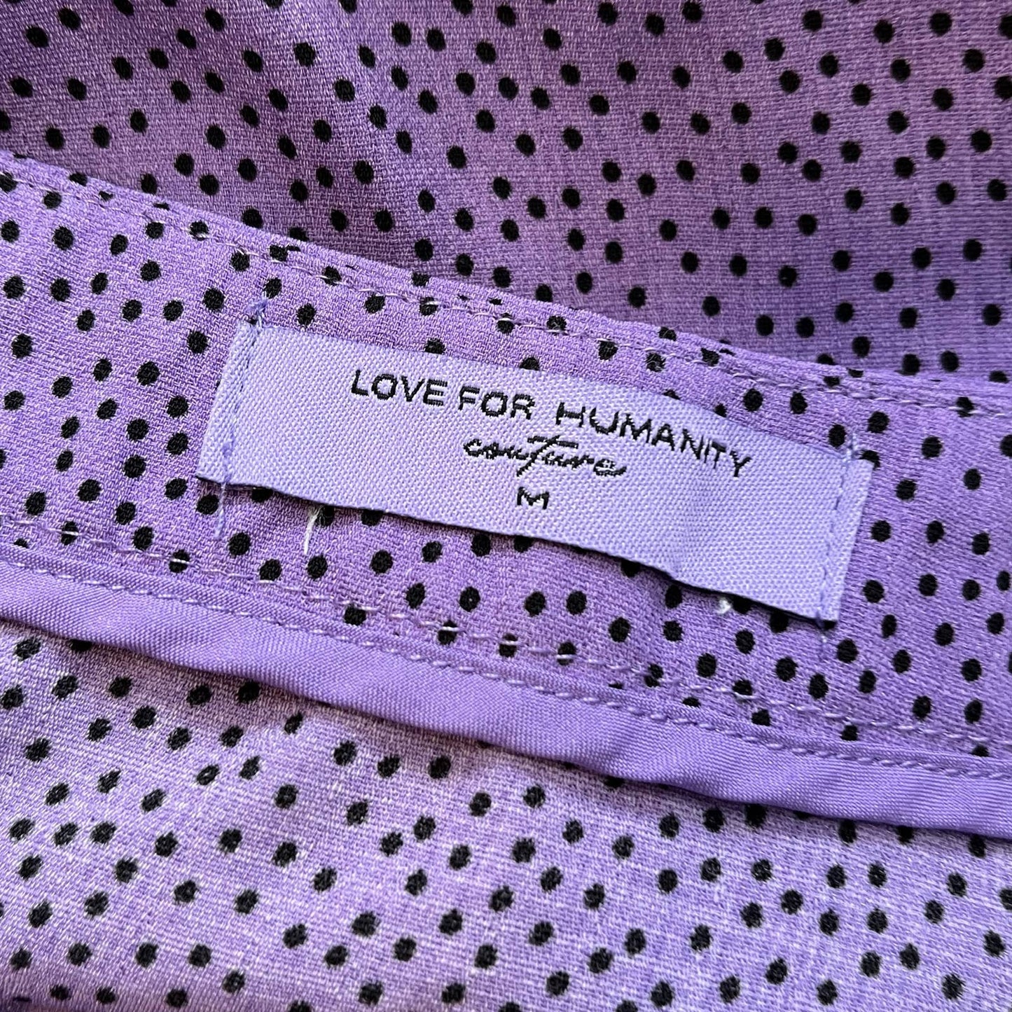 Love for Humanity Couture Polka-Dot Skirt w/Sash - Size M