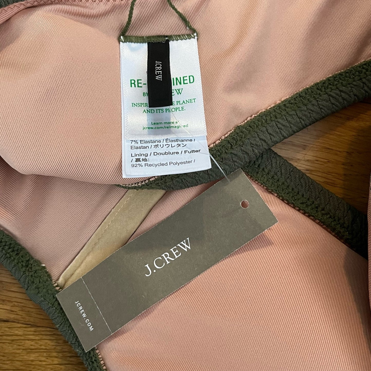 J. Crew Re-Imagined Textured One-Shoulder Bikini Top - Size M