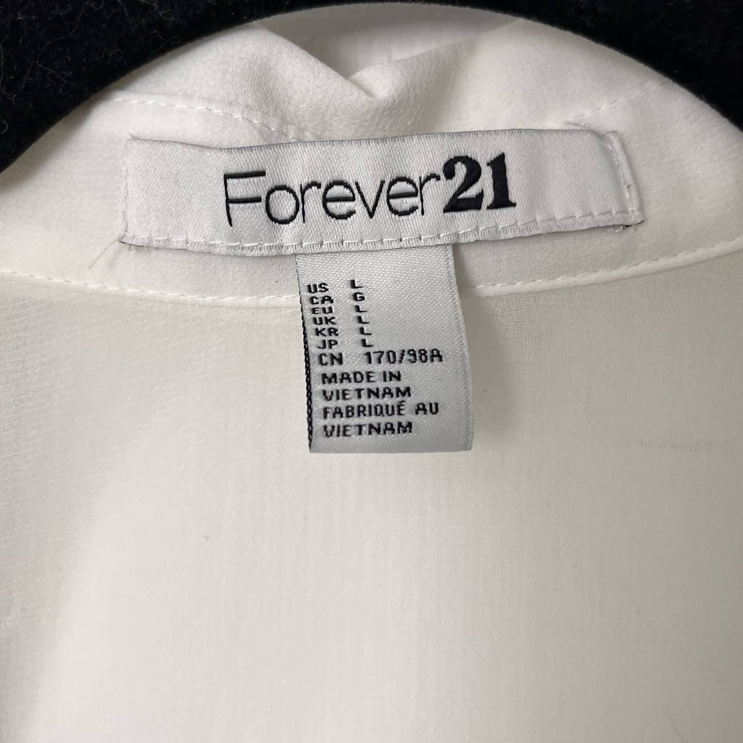 Forever 21 Striped Button-Down Blouse - Size L