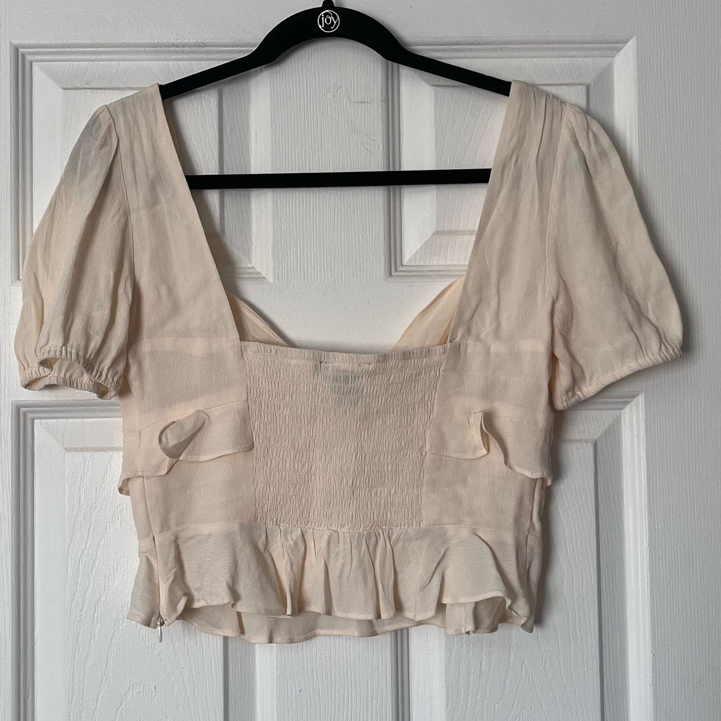 Forever 21 Ruffled Crop Blouse - Size M