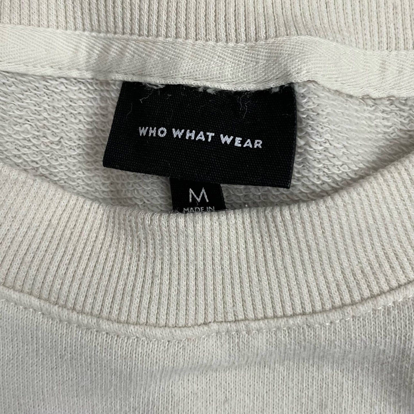 Who What Wear Ruffle Sleeve Sweatshirt - Size M