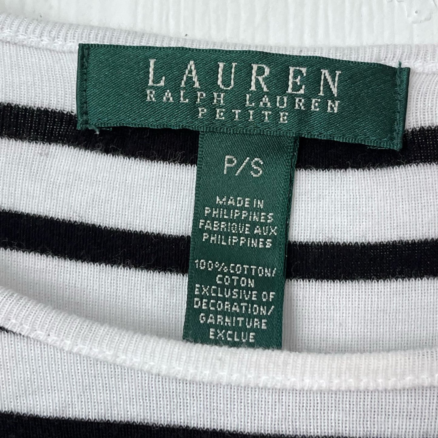 Lauren Ralph Lauren Striped Top - Size PS