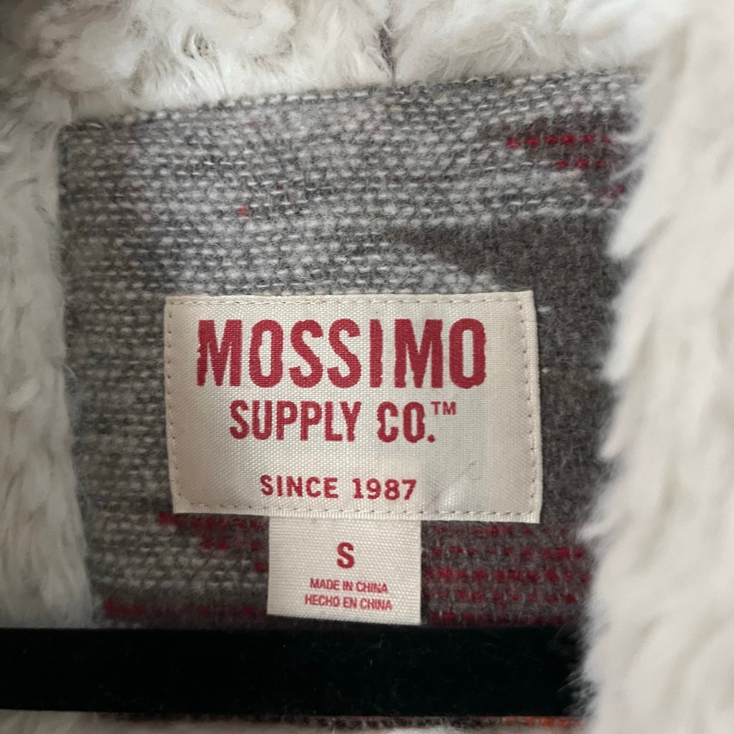 Mossimo Southwestern Faux Fur Lined Vest - Size S