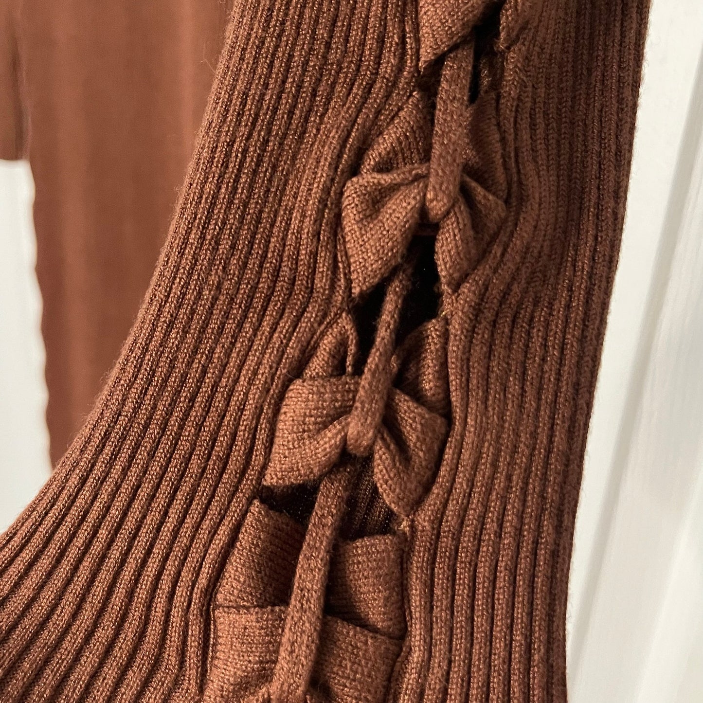 Fashion Nova Ribbed Peekaboo Side Seam Dress - Size M