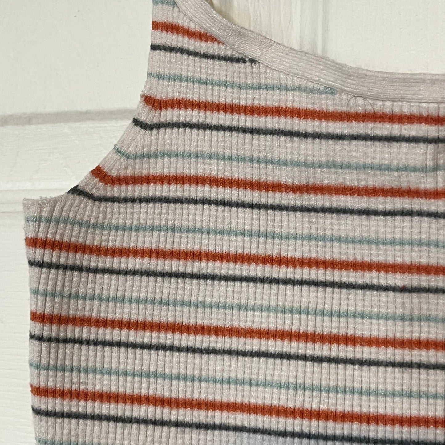 LA Hearts Striped Cropped Knit Tank - Size L
