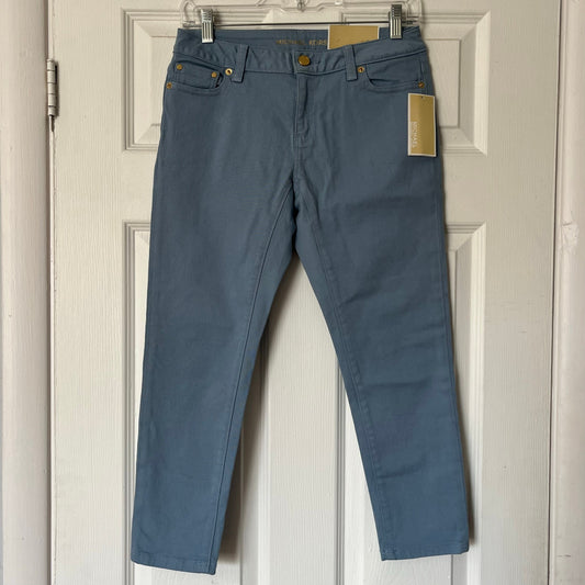 MICHAEL Michael Kors Izzy Cropped Skinny Mid-Rise Cropped Pants - Size 2P - NWT
