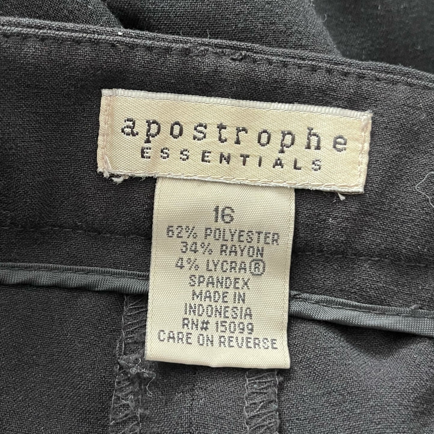 Apostrophe Essentials Dress Slacks - Size 16