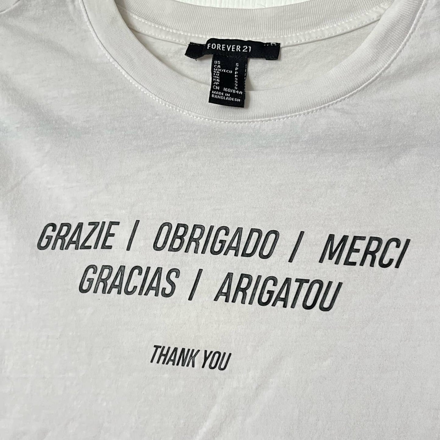 Forever 21 Thank You Tee - Size S