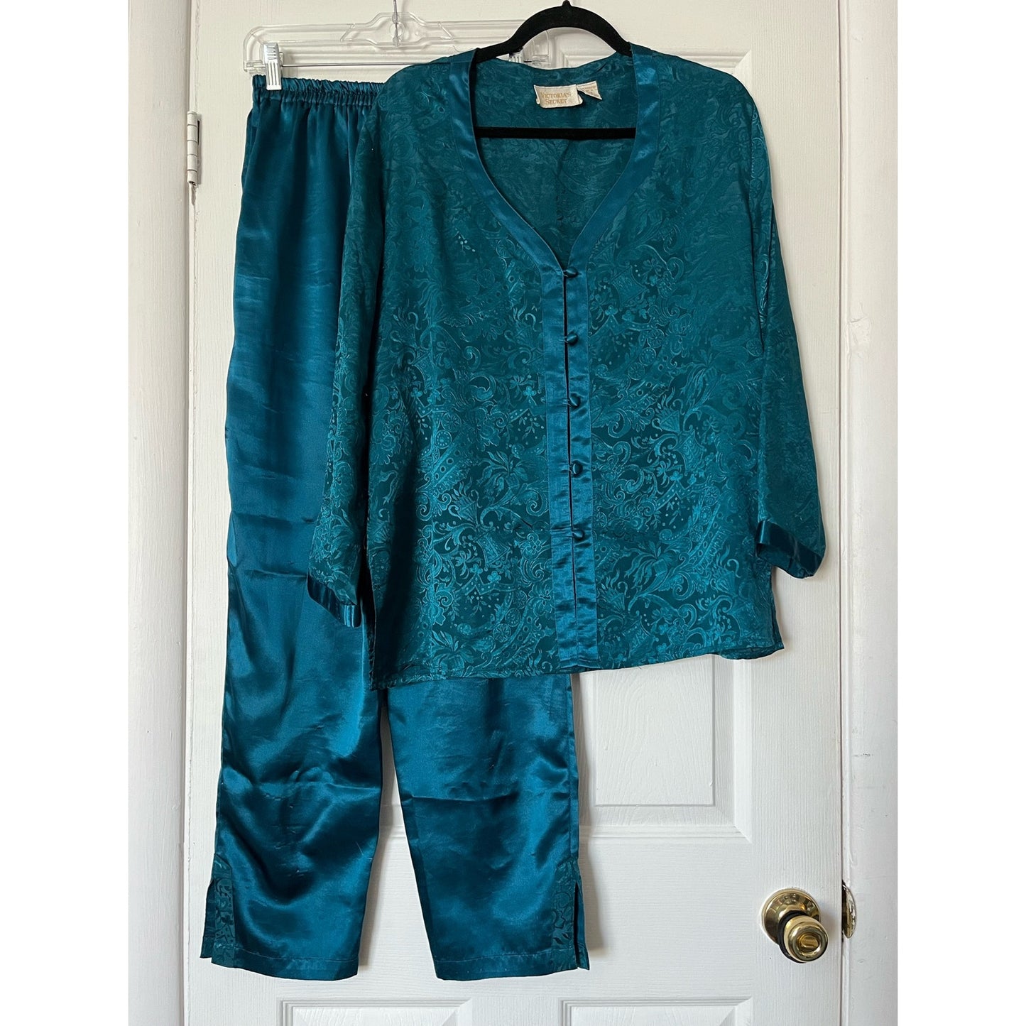 Victoria's Secret Jacquard/Satin Pajamas - Size S