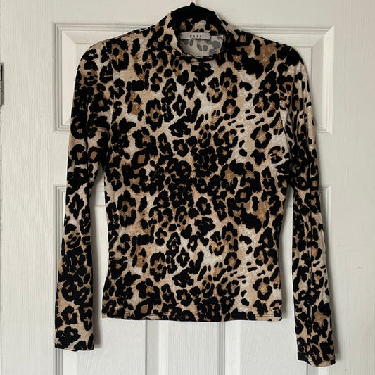 Gaze Leopard Print Shirt - Size S