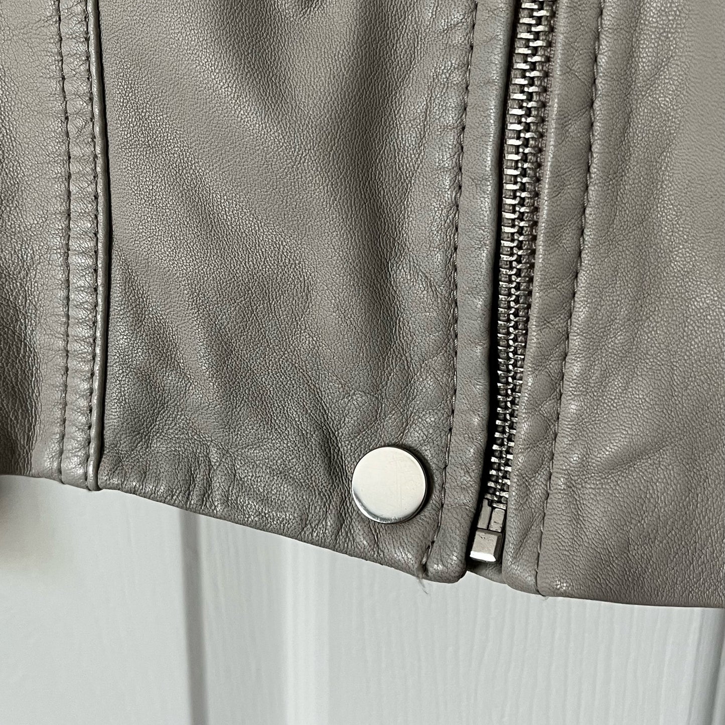 Rebecca Taylor Lamb Leather Biker Jacket - Size 12