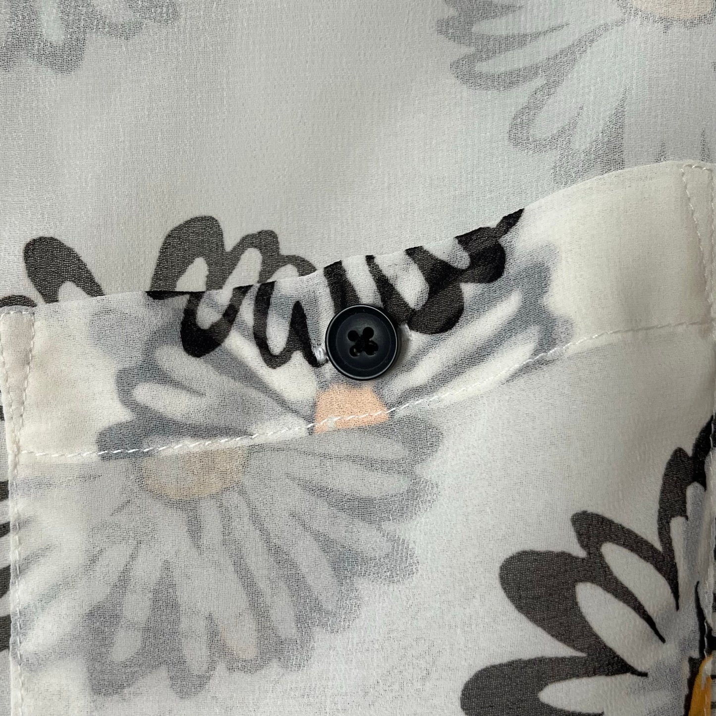 Urban Outfitters Sheer Daisy-Print Blouse - Size XS - NWT