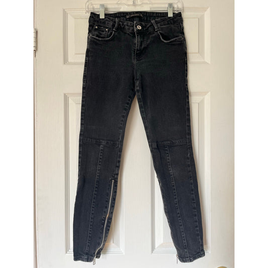 Zara Trafaluc Denimwear Zip-Leg Skinny Jeans - Size 2