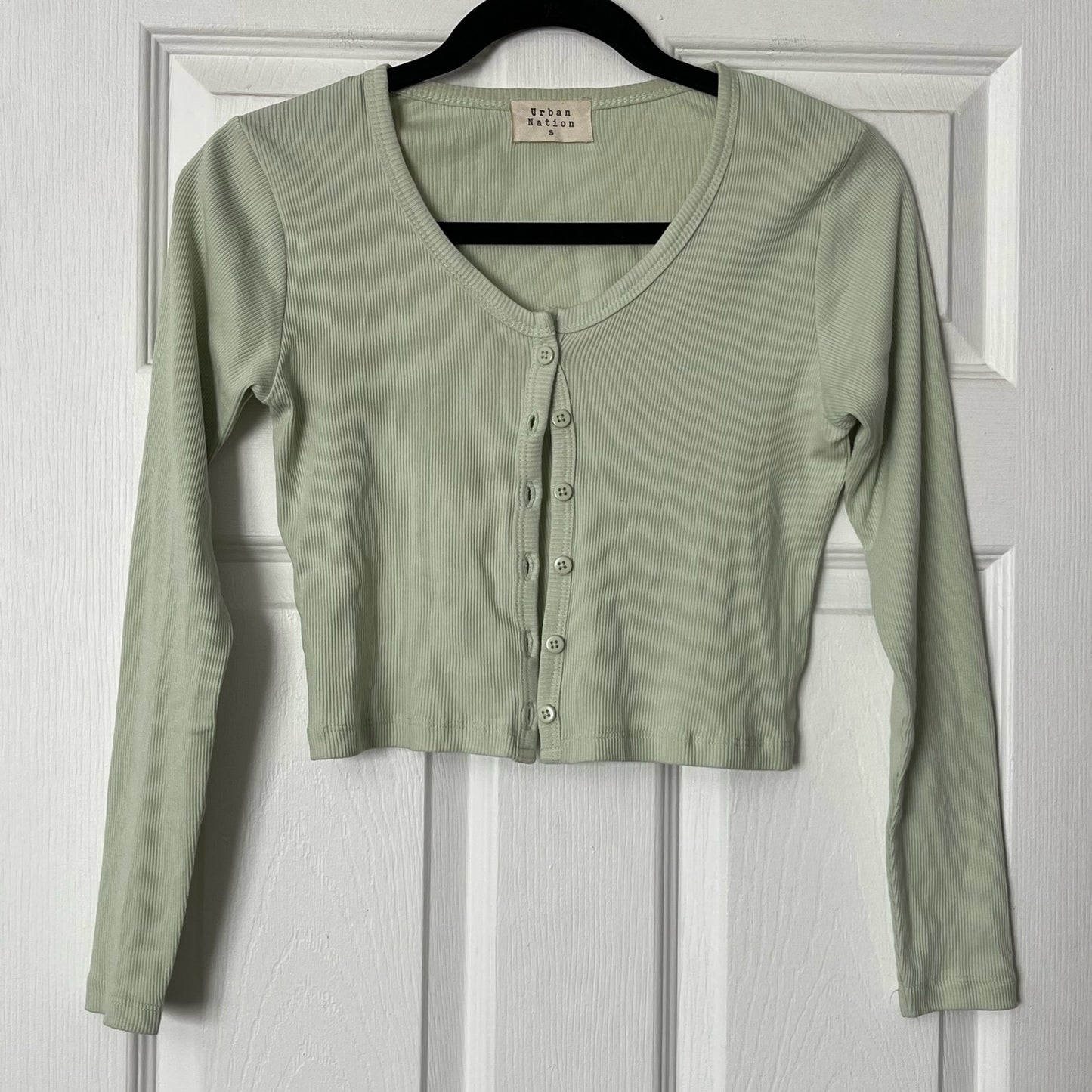 Urban Nation Ribbed Top - Size S