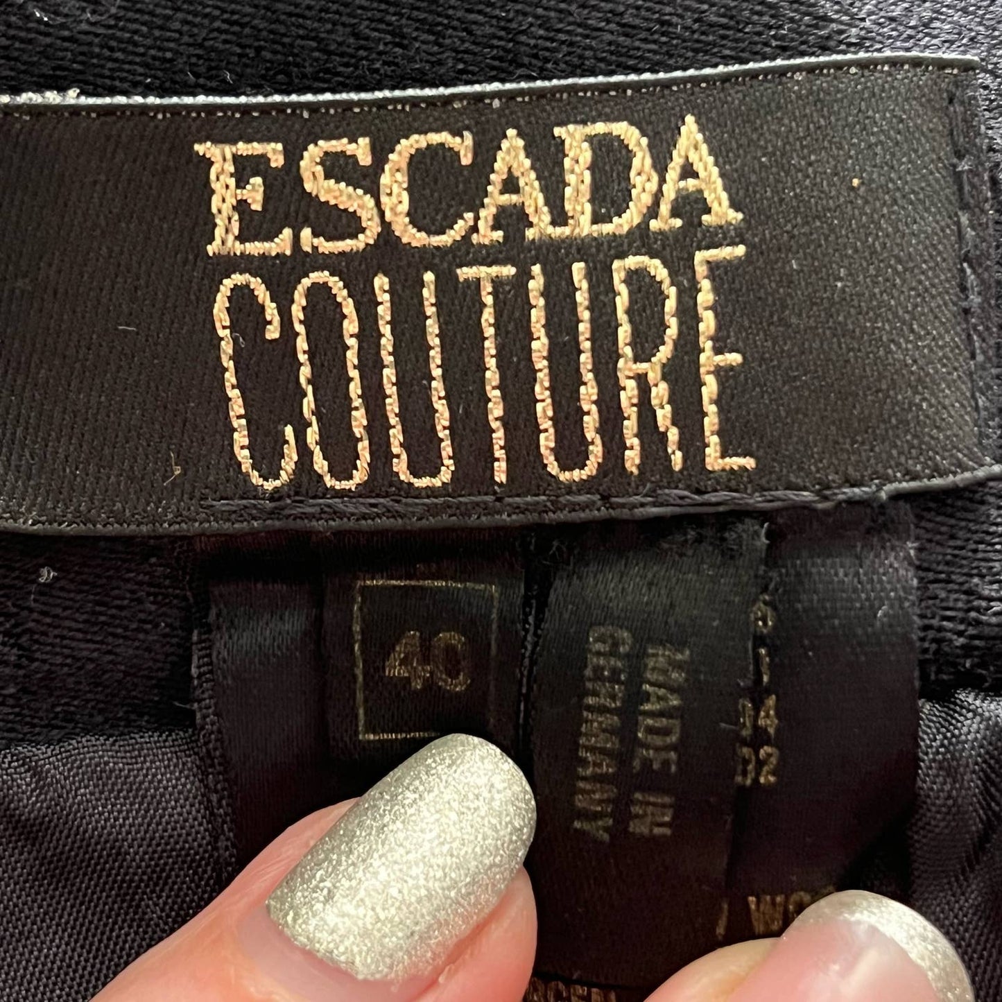 Escada Couture Wool Skirt - Size 40