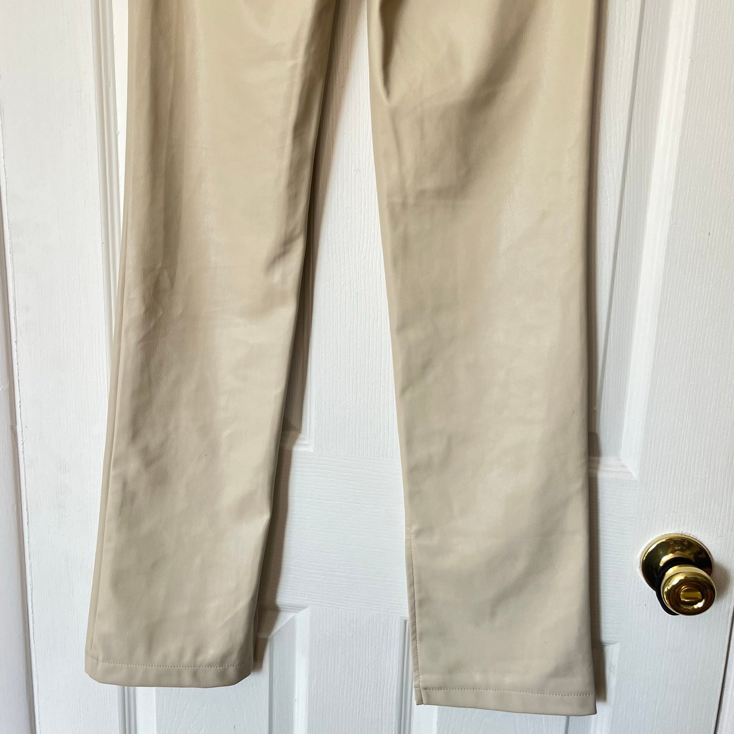 Zara Faux Leather 5-Pocket Pants - Size 4
