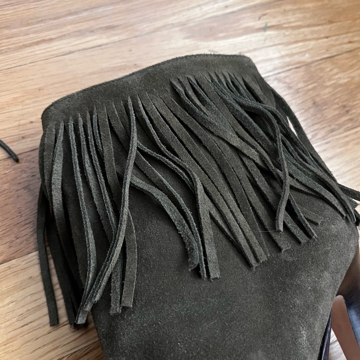 Joie Suede Fringed Ankle Boots - Size 37