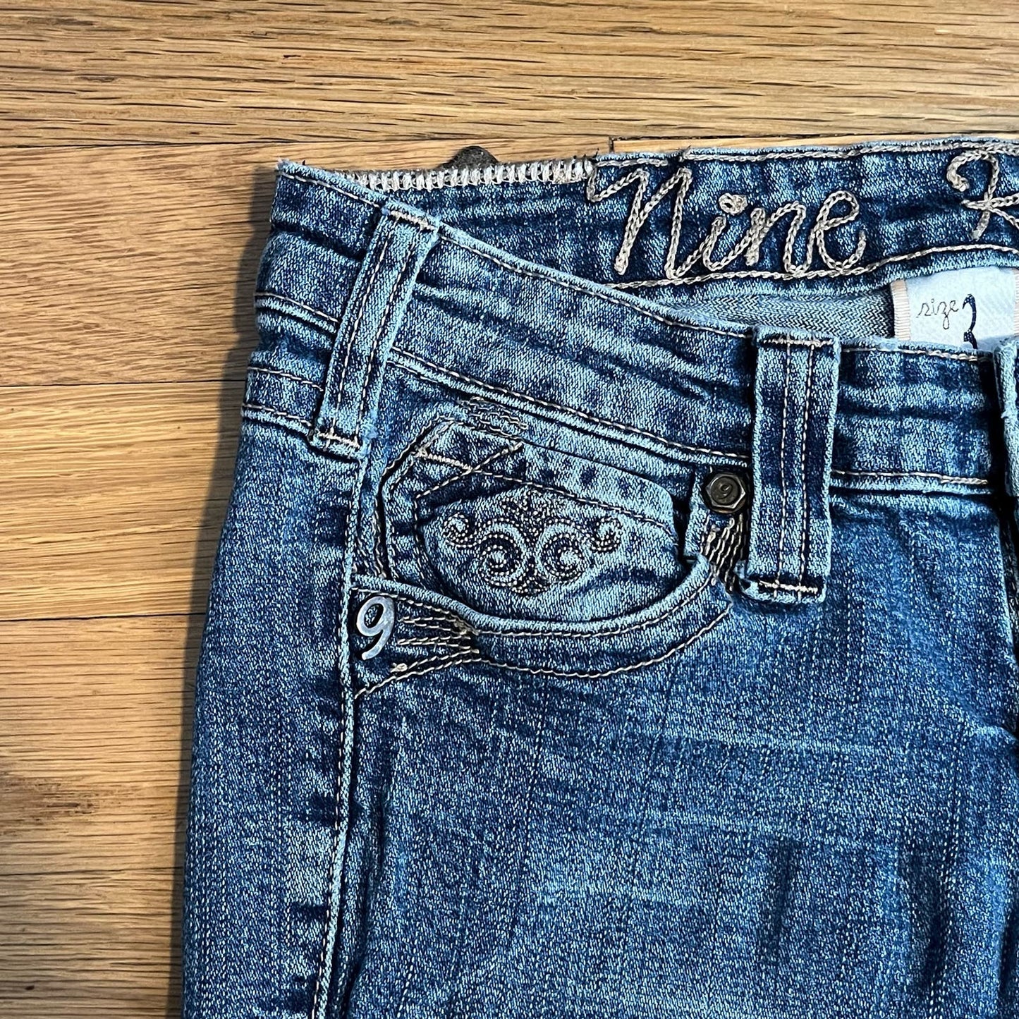 Nine Rivets Super Low Rise Skinny Jeans - Size 3